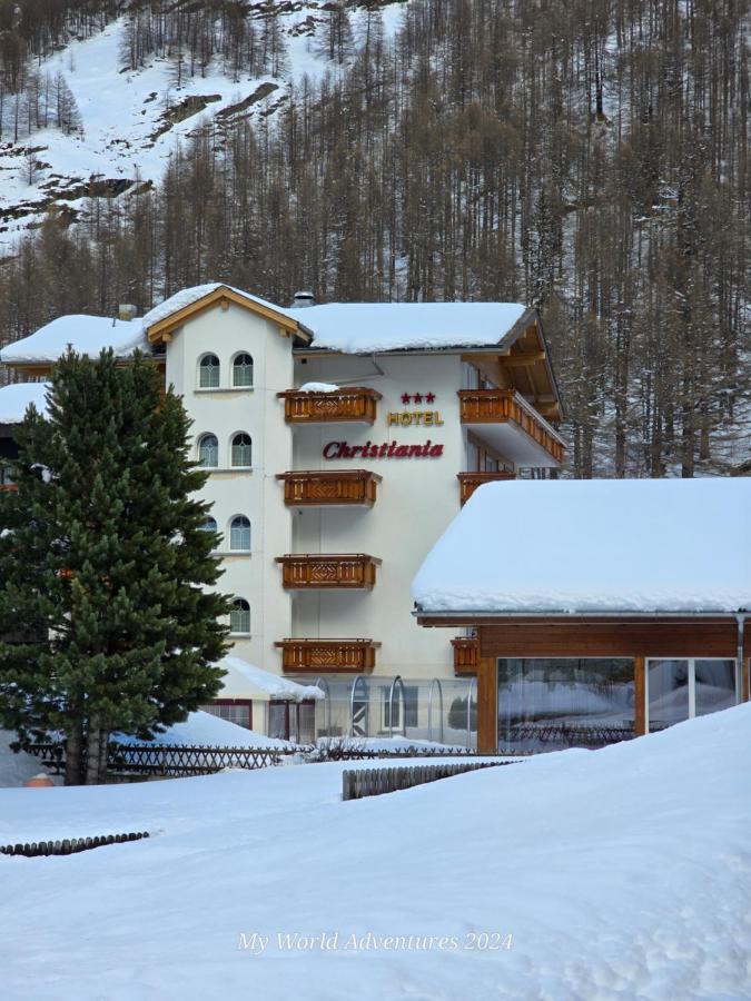 Wellness- Und Schneesporthotel Christiania Saas-Almagell Bagian luar foto